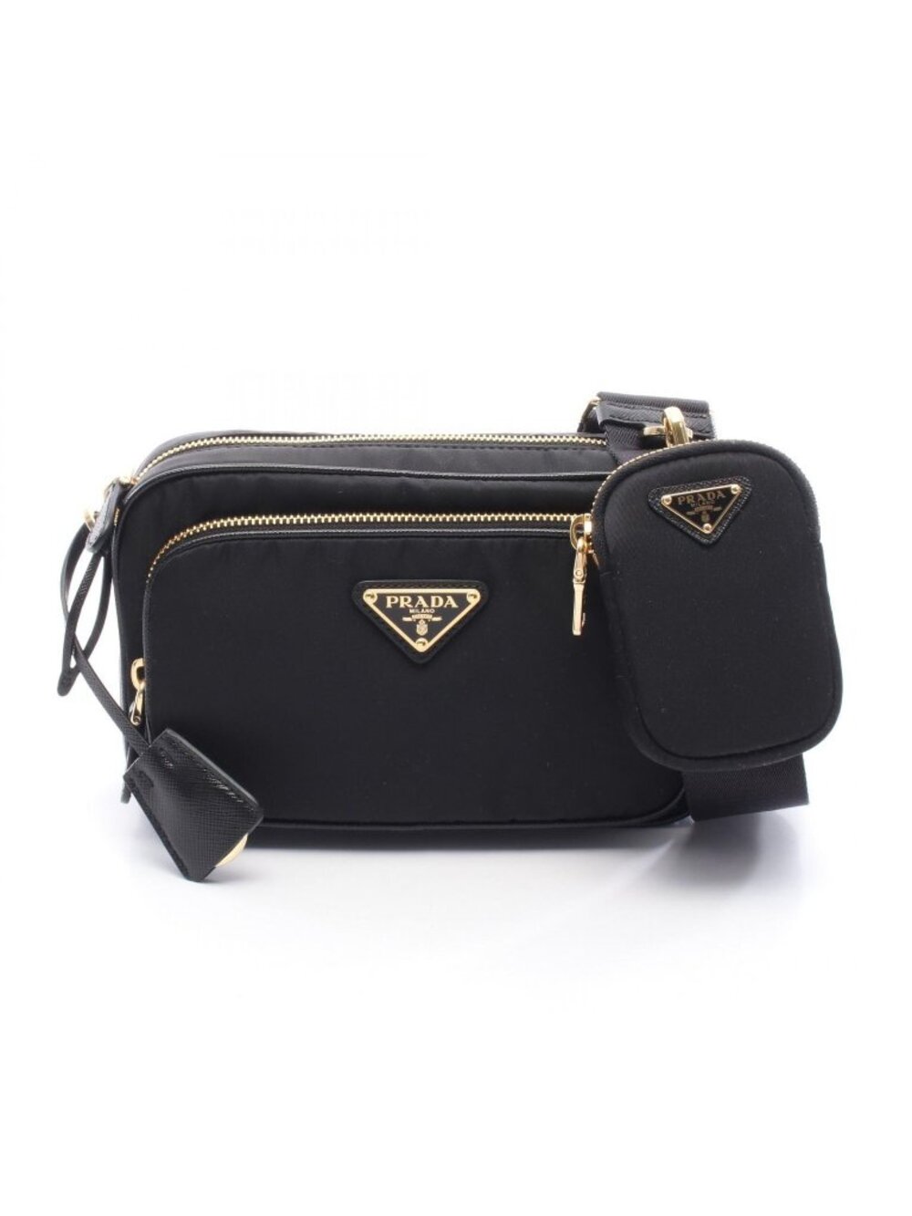 Prada Shoulder Bag Re-Nylon Mini Nylon Leather